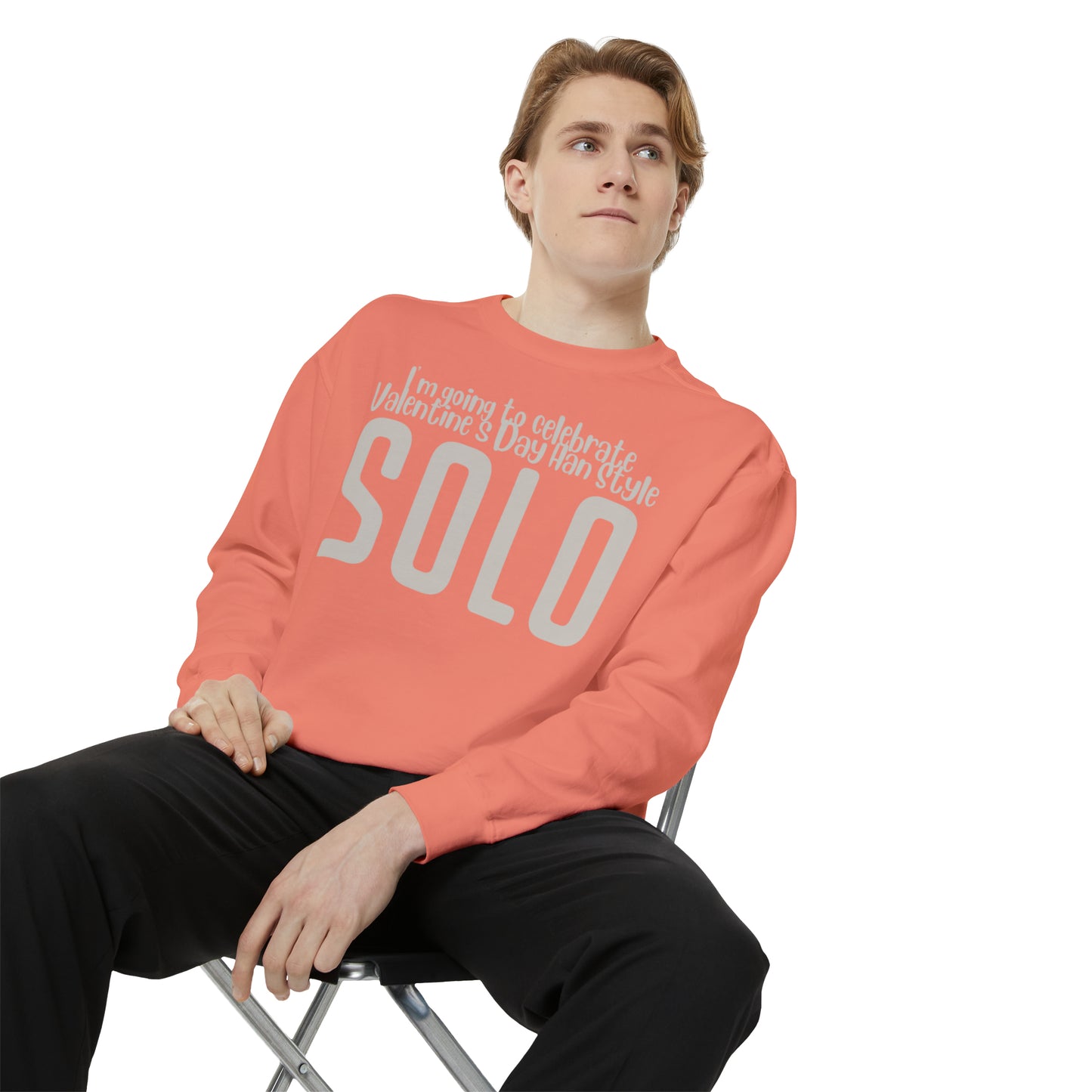 I'm going to celebrate Valentine's Day Han Style. Solo Sweatshirt