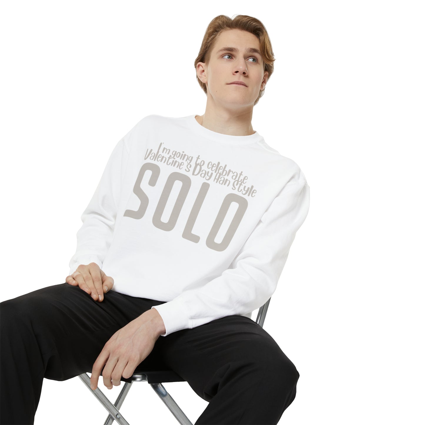 I'm going to celebrate Valentine's Day Han Style. Solo Sweatshirt