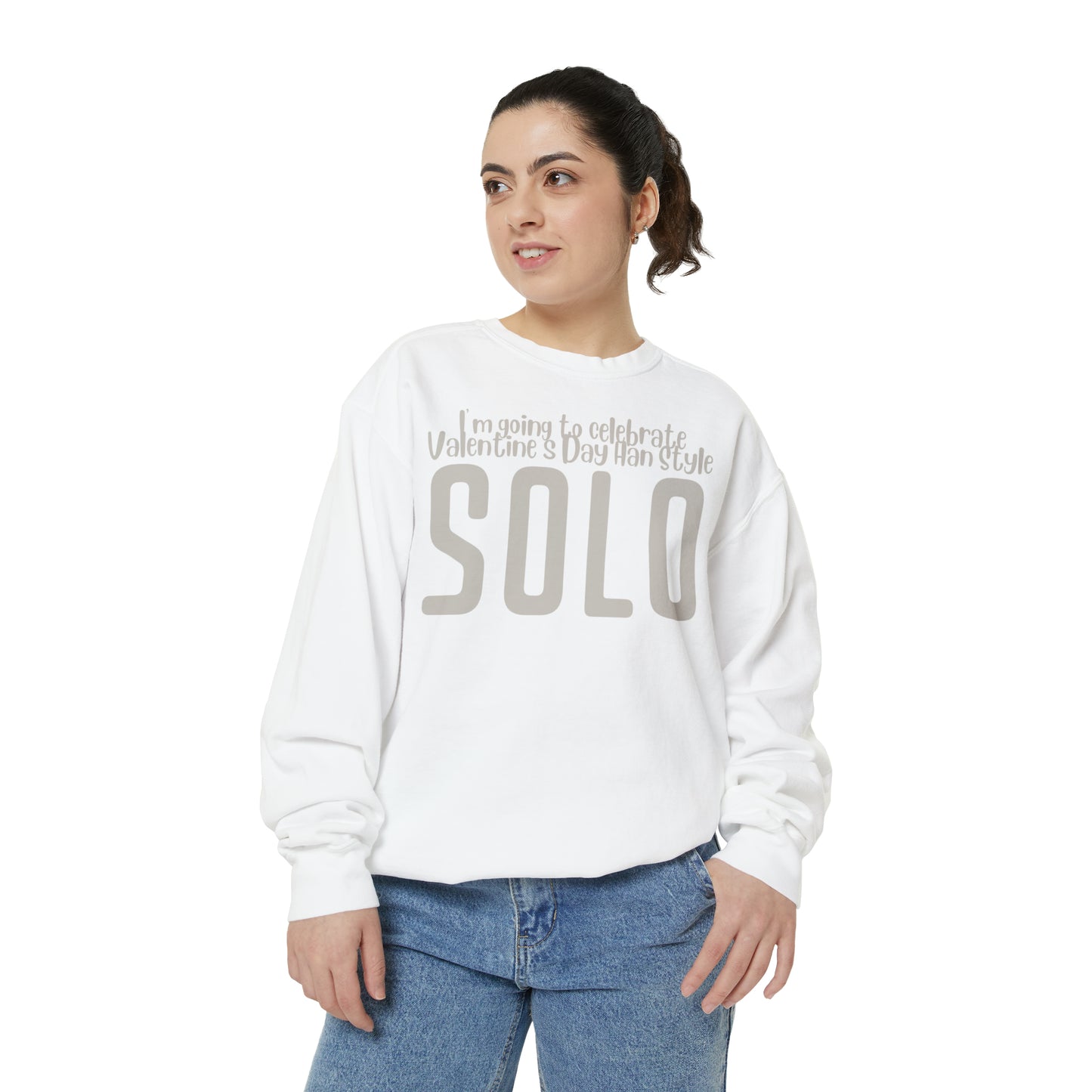 I'm going to celebrate Valentine's Day Han Style. Solo Sweatshirt