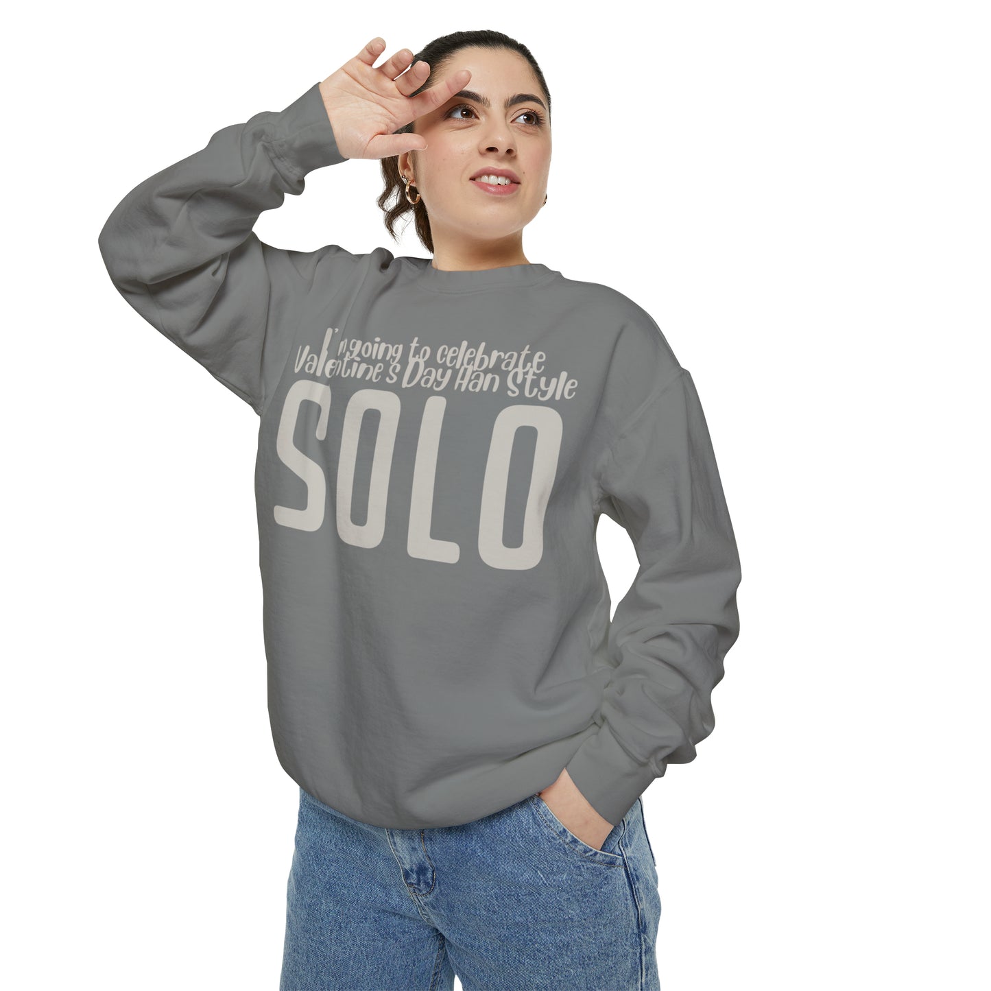 I'm going to celebrate Valentine's Day Han Style. Solo Sweatshirt